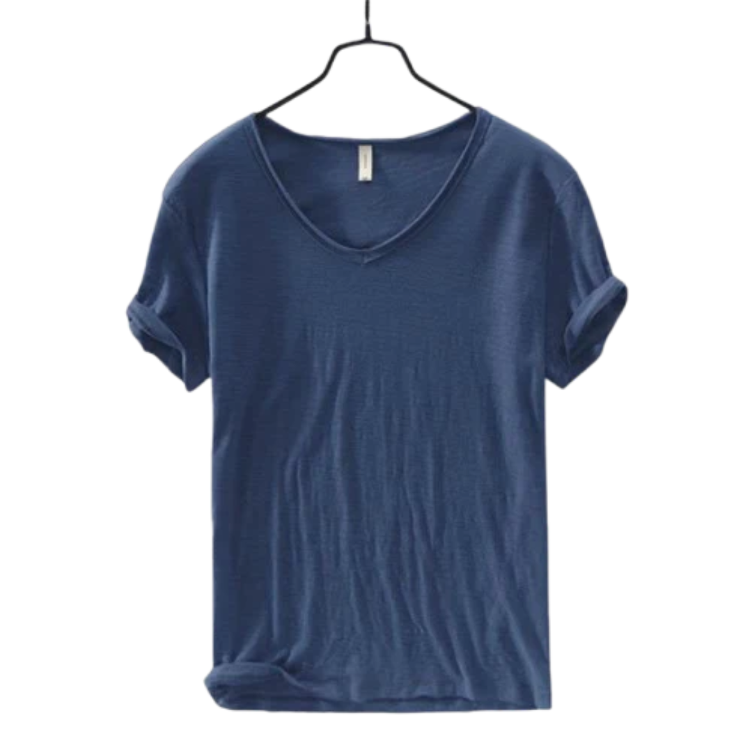 Herren Slim-Fit V-Ausschnitt T-Shirt