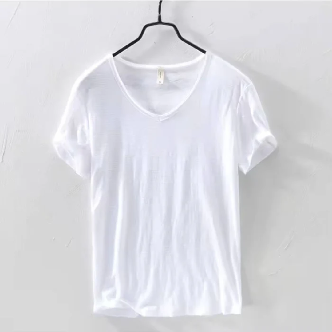 Herren Slim-Fit V-Ausschnitt T-Shirt