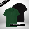 Set: 2 Elegant Polo-Shirts – Gratis Parfum (100ml)