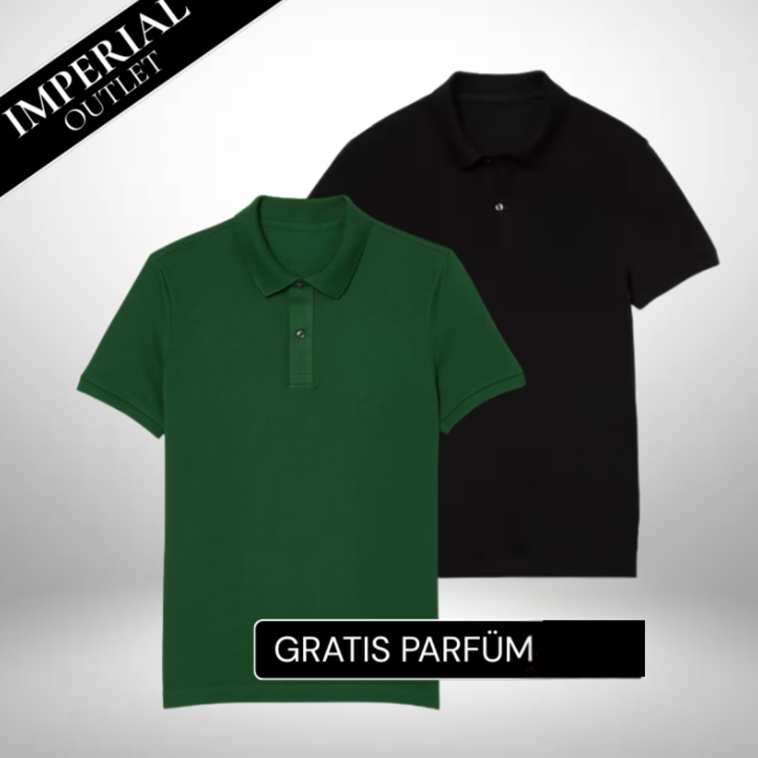 Set: 2 Elegant Polo-Shirts – Gratis Parfum (100ml)