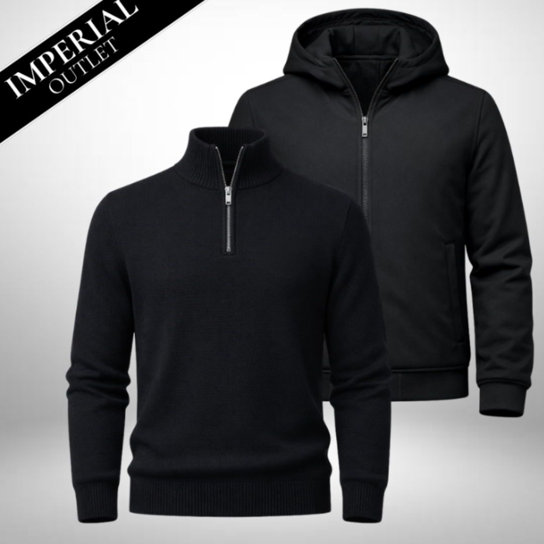Set: Half-Zip Pullover + Winterjacke