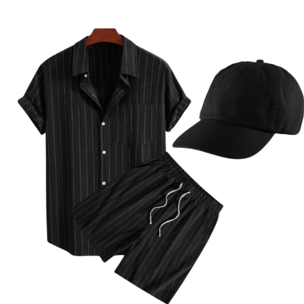 Sommer-Set: Poloshirt mit Shorts + kostenlose Kappe