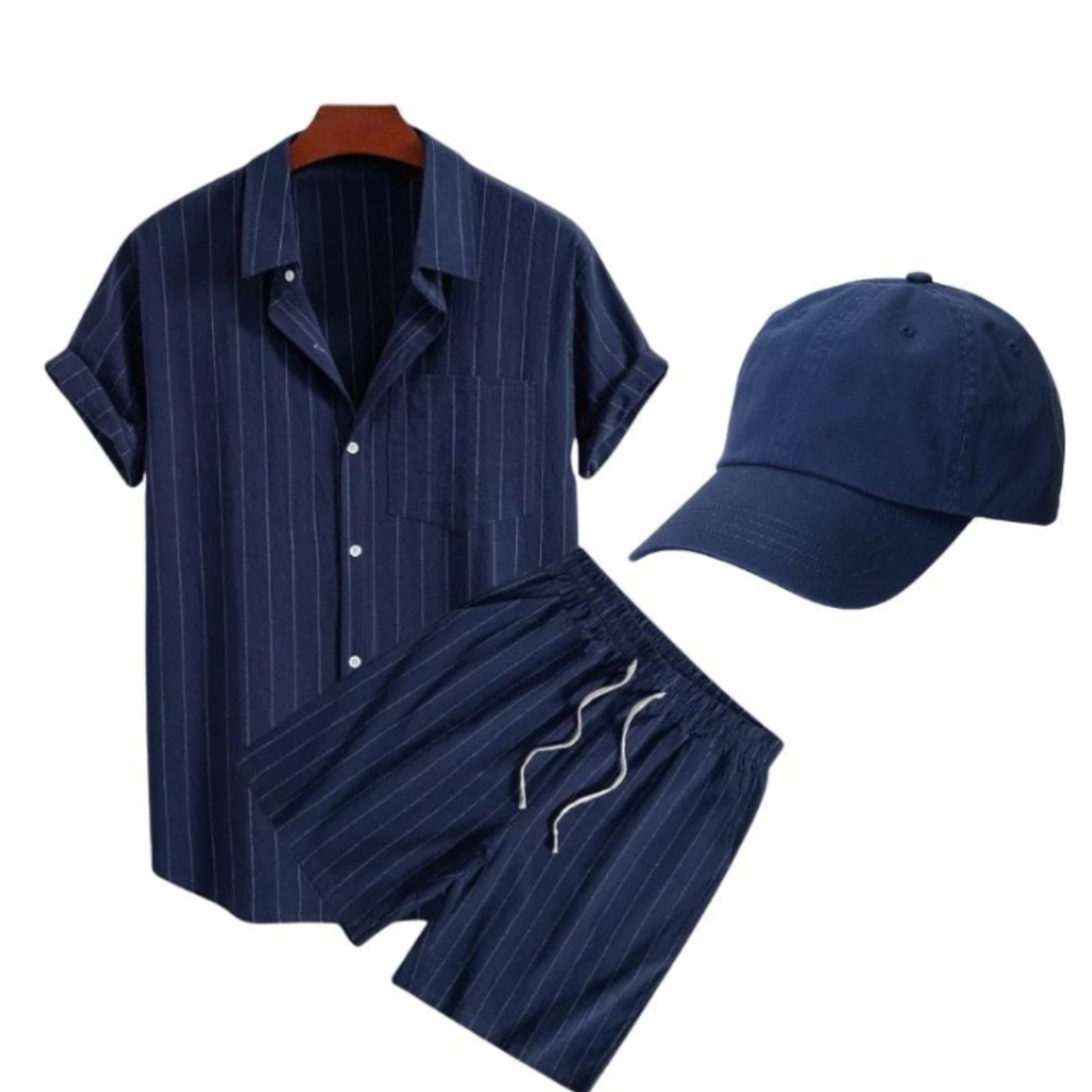 Sommer-Set: Poloshirt mit Shorts + kostenlose Kappe