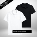 Set: 2 Klassisches Polo-Shirts – Gratis Parfum (100ml)