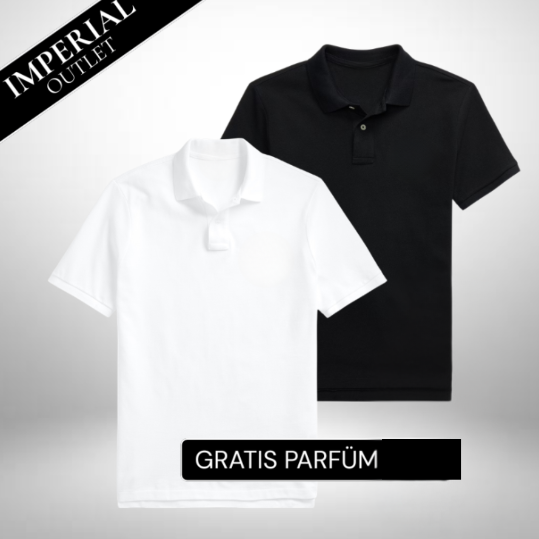 Set: 2 Klassisches Polo-Shirts – Gratis Parfum (100ml)