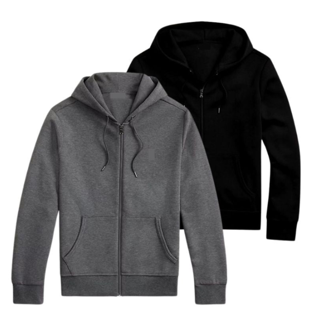 Zip-Hoodie im Doppelpack – zweiter gratis (Abverkauf)