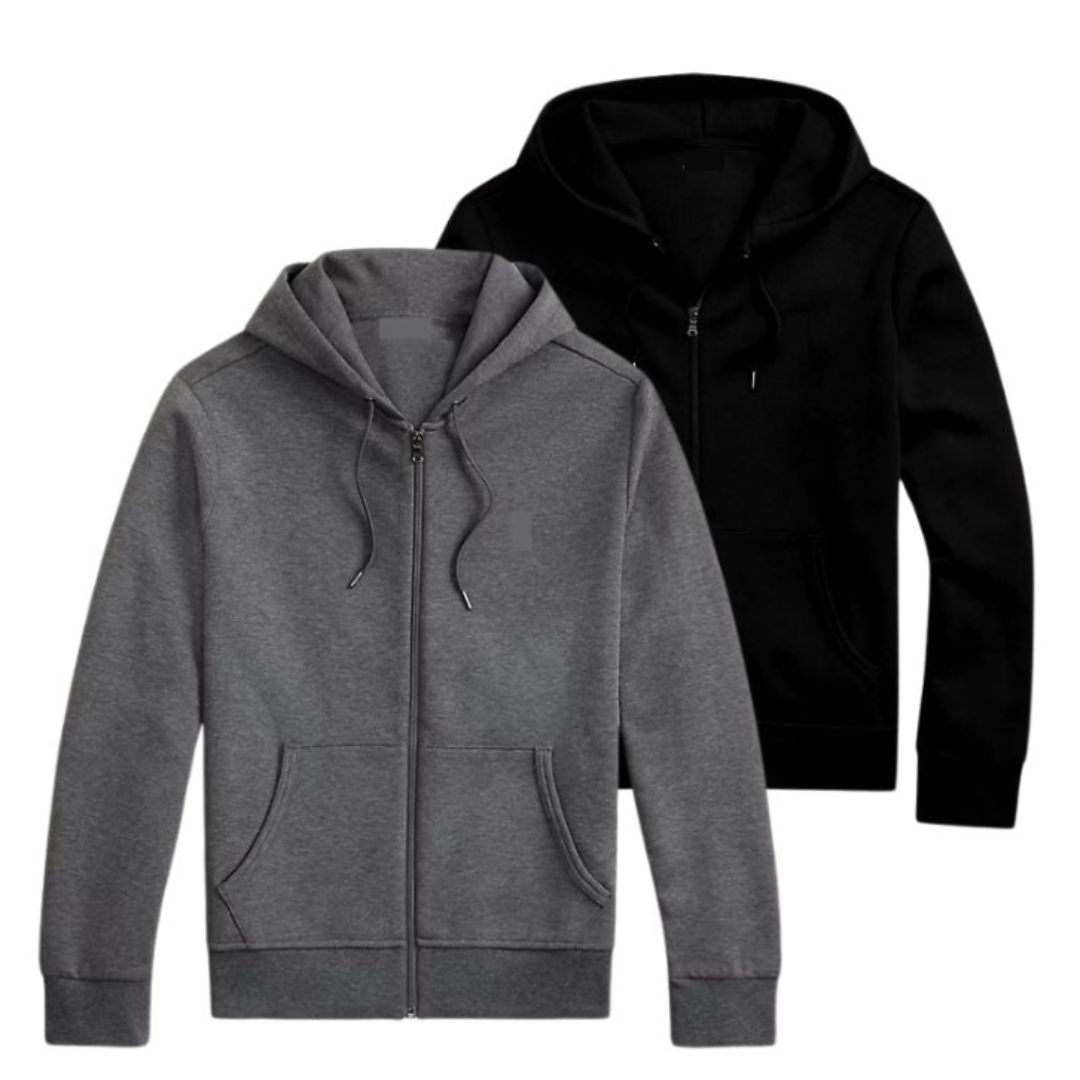 Zip-Hoodie im Doppelpack – zweiter gratis (Abverkauf)