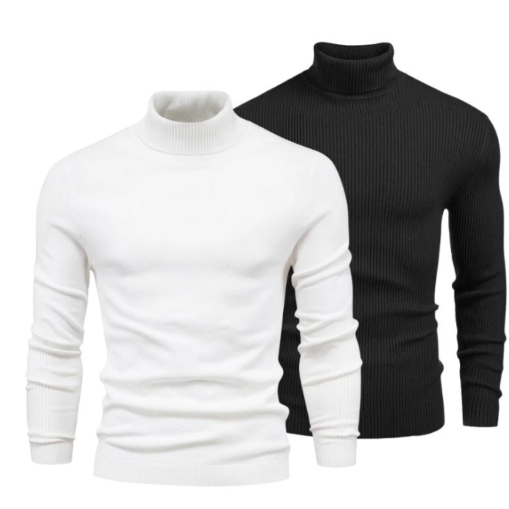 Rollkragenpullover im Doppelpack – zweiter gratis (Abverkauf)