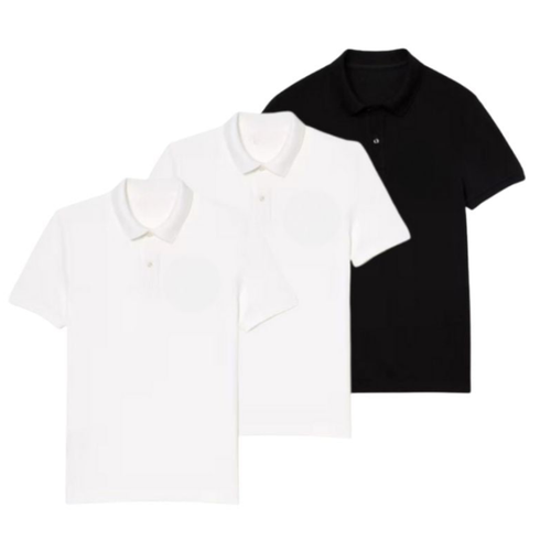 3er-Set elegante Poloshirts