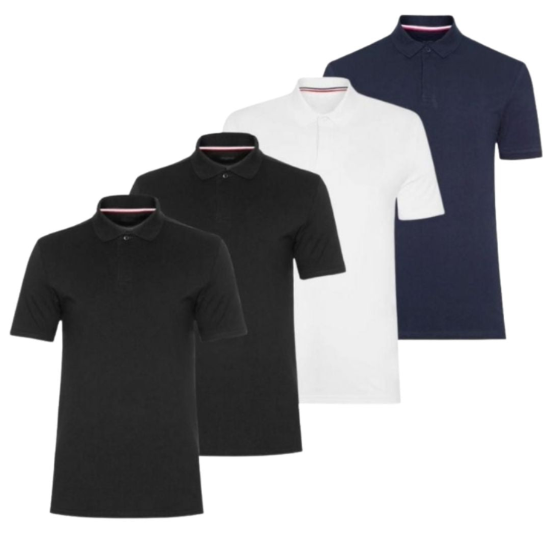 4er-Set Poloshirts – 2 kaufen, 2 gratis erhalten