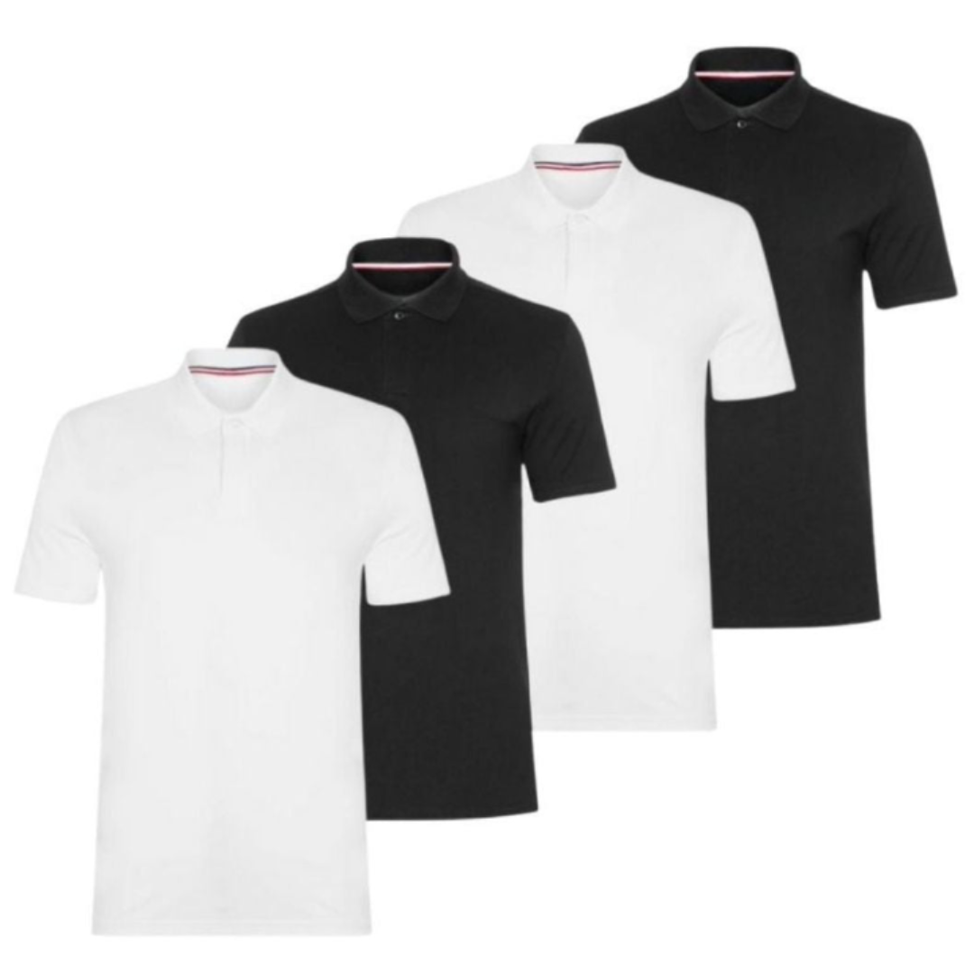 4er-Set Poloshirts – 2 kaufen, 2 gratis erhalten